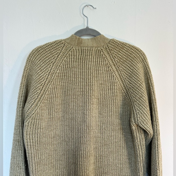 SIGALLO Vintage V Neck Button Up Cardigan, Wool Feel Acrylic Knit - Picture 13 of 16